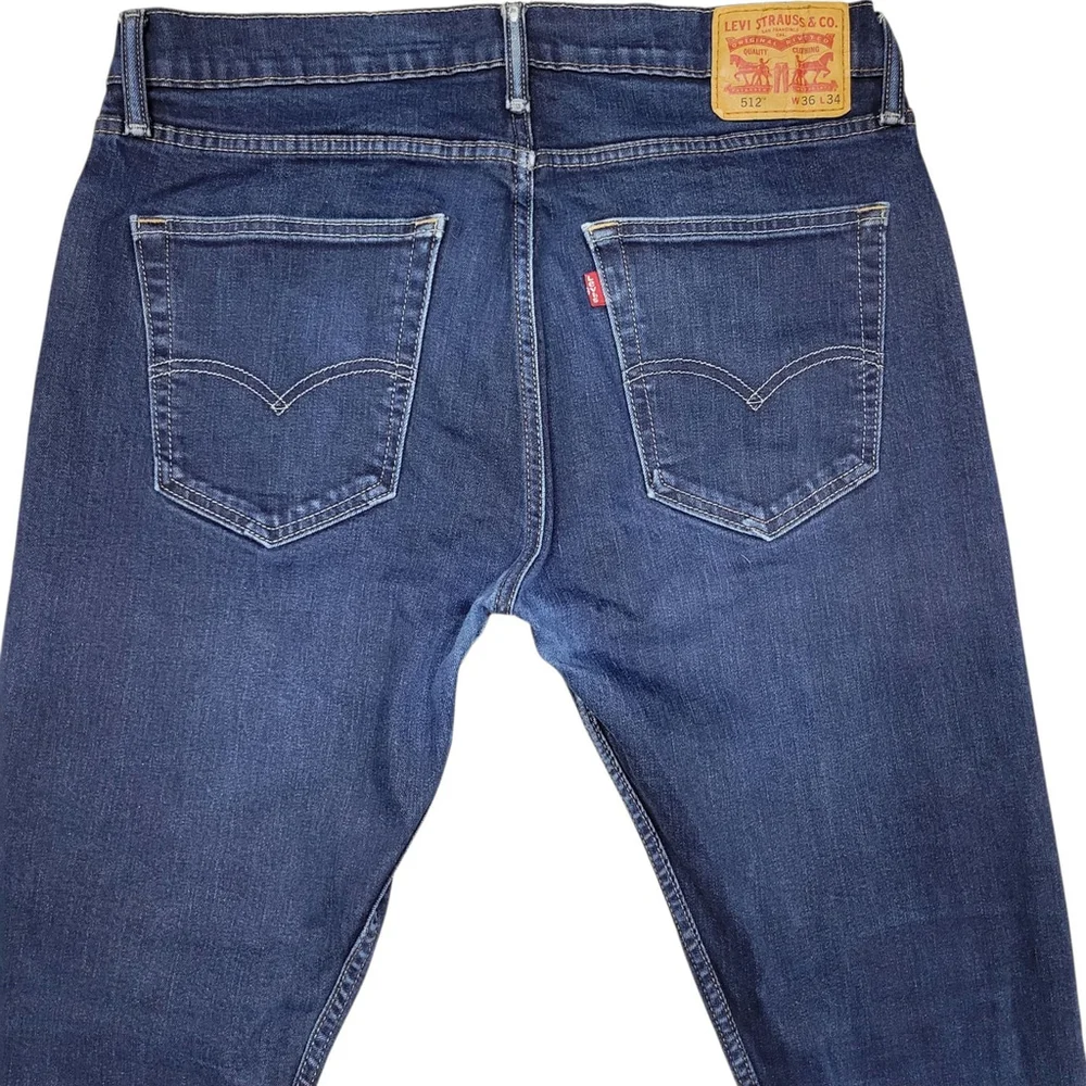 Levi's 512 Slim Straight Blue Jeans Size 36/32 Men's